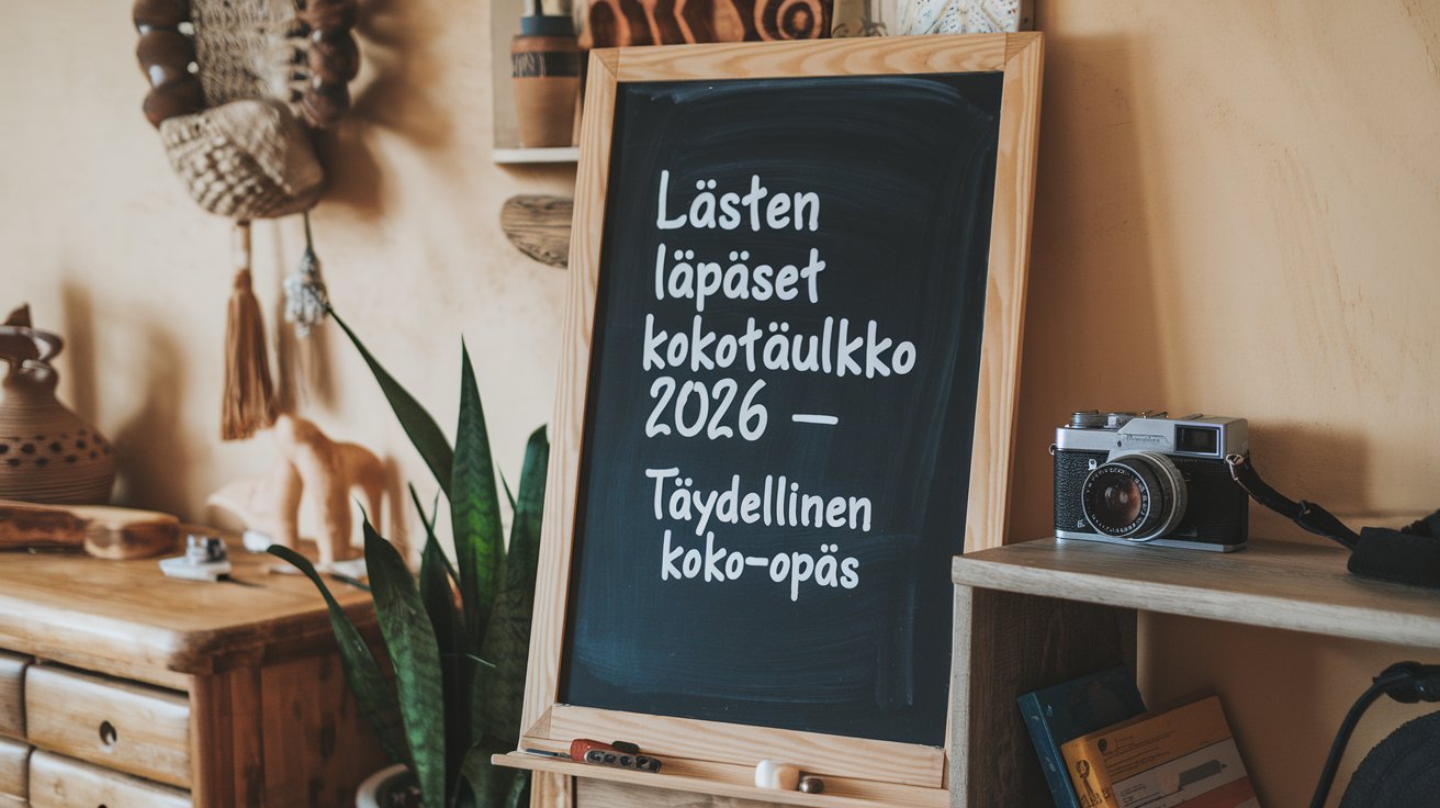 Lasten Lapaset Kokotaulukko 2026 – Täydellinen Koko-opas